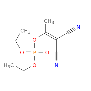 Phosphoric acid, 2,2-dicyano-1-methylethenyl diethyl ester