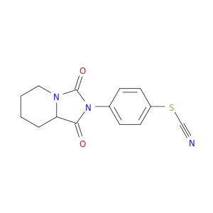 Thiocyanic acid,4-(hexahydro-1,3-dioxoimidazo[1,5-a]pyridin-2(3H)-yl)phenyl ester