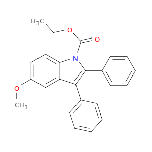 1H-Indole-1-carboxylic acid, 5-methoxy-2,3-diphenyl-, ethyl ester