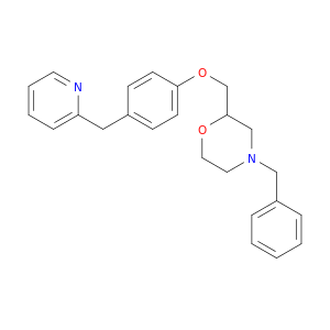 Morpholine, 4-(phenylmethyl)-2-[[4-(2-pyridinylmethyl)phenoxy]methyl]-