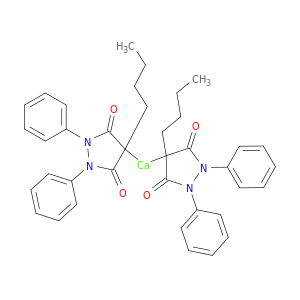 双(4-丁基-3,5-二氧代-1,2-二苯基吡唑烷-4-基)钙