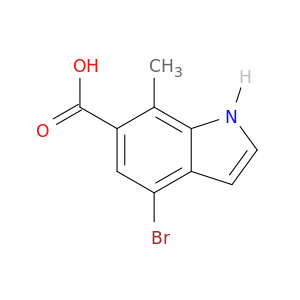 4-溴-7-甲基-1H-吲哚-6-羧酸