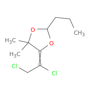 1,3-Dioxolane, 5-(1,2-dichloroethylidene)-4,4-dimethyl-2-propyl-