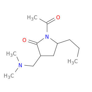 2-Pyrrolidinone, 1-acetyl-3-[(dimethylamino)methyl]-5-propyl-