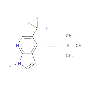 5-(Trifluoromethyl)-4-((trimethylsilyl)ethynyl)-1H-pyrrolo[2,3-b]pyridine