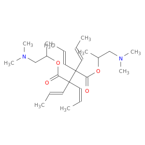 BIS(1-DIMETHYLAMINOPROPAN-2-YL) 2,2,3,3-TETRAKIS[(Z)-PROP-1-ENYL]BUTANEDIOATE