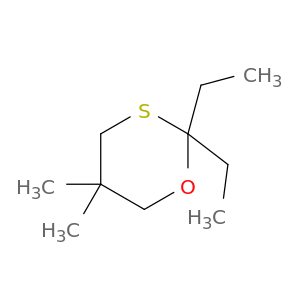 1,3-Oxathiane, 2,2-diethyl-5,5-dimethyl-