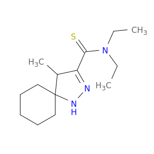 1,2-Diazaspiro[4.5]dec-2-ene-3-carbothioamide, N,N-diethyl-4-methyl-