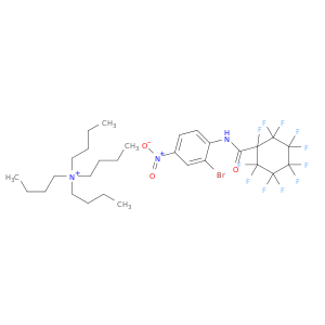 N-(2-bromo-4-nitro-phenyl)-1,2,2,3,3,4,4,5,5,6,6-undecafluoro-cyclohexane-1-carboxamide; tetrabutylazanium