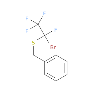 Benzene, [[(1-bromo-1,2,2,2-tetrafluoroethyl)thio]methyl]-