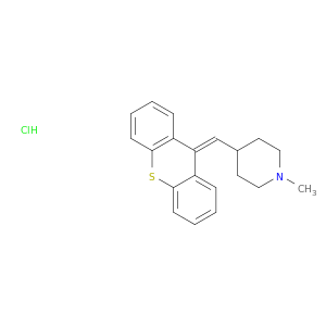 1-methyl-4-(9h-thioxanthen-9-ylidenemethyl)piperidine hydrochloride(1:1)