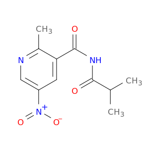 3-Pyridinecarboxamide, 2-methyl-N-(2-methyl-1-oxopropyl)-5-nitro-