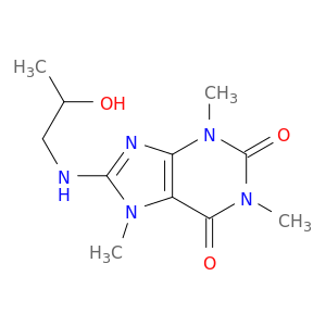 8-((2-HYDROXYPROPYL)AMINO)CAFFEINE