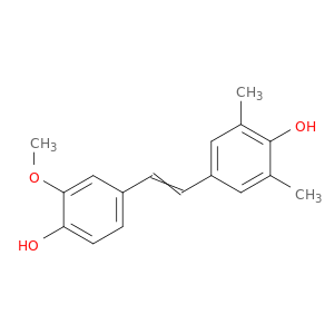 Phenol, 4-[2-(4-hydroxy-3-methoxyphenyl)ethenyl]-2,6-dimethyl-