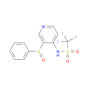 Methanesulfonamide, 1,1,1-trifluoro-N-[3-(phenylsulfinyl)-4-pyridinyl]-