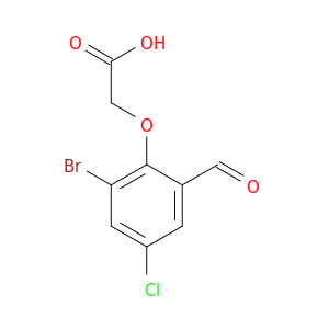 2-(2-溴-4-氯-6-甲酰基苯氧基)乙酸