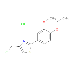 4-(氯甲基)-2-(4-乙氧基-3-甲氧基苯基)-1,3-噻唑盐酸盐