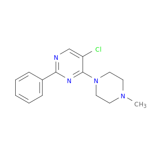 Pyrimidine, 5-chloro-4-(4-methyl-1-piperazinyl)-2-phenyl-