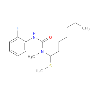 Urea, N'-(2-fluorophenyl)-N-methyl-N-[1-(methylthio)heptyl]-