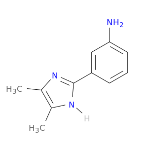 3-(4,5-dimethyl-1H-imidazol-2-yl)aniline