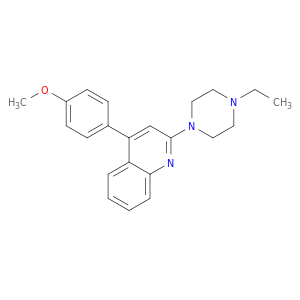 Quinoline, 2-(4-ethyl-1-piperazinyl)-4-(4-methoxyphenyl)-