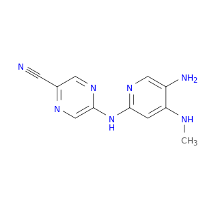 5-((5-Amino-4-(methylamino)pyridin-2-yl)amino)pyrazine-2-carbonitrile