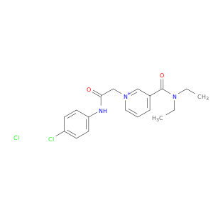 1-(4-CHLOROPHENYLCARBAMOYLMETHYL)-3-(DIETHYLCARBAMOYL)PYRIDINIUM CHLORIDE