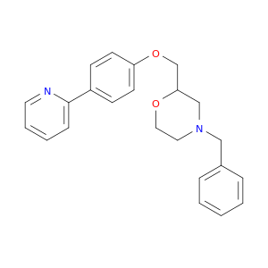Morpholine, 4-(phenylmethyl)-2-[[4-(2-pyridinyl)phenoxy]methyl]-