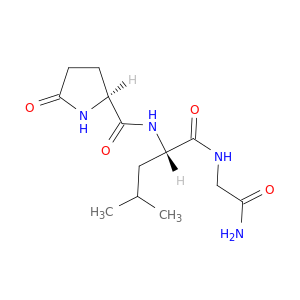 Glycinamide, 5-oxo-L-prolyl-L-leucyl-