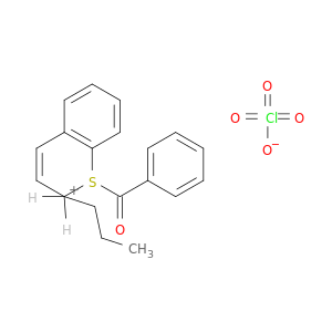 1H-2-Benzothiopyranium, 1-benzoyl-2-propyl-, perchlorate