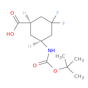 (1R,5S)-rel-5-((叔丁氧羰基)氨基)-3,3-二氟环己烷甲酸