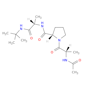 L-Alaninamide, N-acetyl-L-alanyl-L-prolyl-N-(1,1-dimethylethyl)-