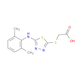 2-({5-[(2,6-Dimethylphenyl)amino]-1,3,4-thiadiazol-2-yl}sulfanyl)acetic Acid