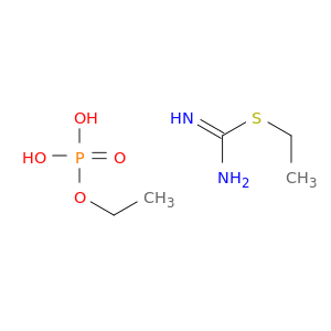 Carbamimidothioic acid, ethyl ester, compd. with ethyl dihydrogenphosphate (1:1)