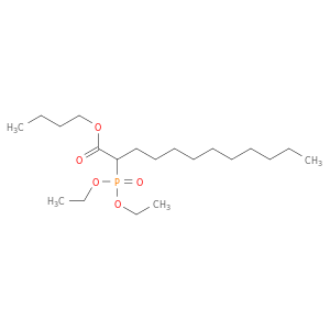 Dodecanoic acid,2-(diethoxyphosphinyl)-, butyl ester