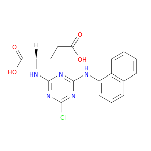 L-Glutamic acid, N-[4-chloro-6-(1-naphthalenylamino)-1,3,5-triazin-2-yl]-