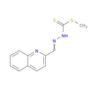 Hydrazinecarbodithioic acid, (2-quinolinylmethylene)-, methyl ester