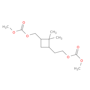 (3-{2-[(methoxycarbonyl)oxy]ethyl}-2,2-dimethylcyclobutyl)methyl methyl carbonate