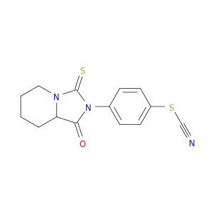4-(1-oxo-3-thioxohexahydroimidazo[1,5-a]pyridin-2(3h)-yl)phenyl thiocyanate