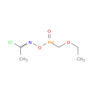 Ethanimidoyl chloride, N-[(ethoxymethylphosphinyl)oxy]-