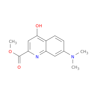 2-Quinolinecarboxylic acid, 7-(dimethylamino)-4-hydroxy-, methyl ester