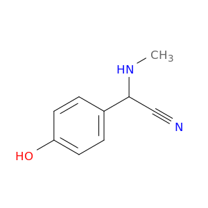 2-(4-Hydroxyphenyl)-2-(methylamino)acetonitrile