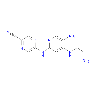 5-((5-Amino-4-((2-aminoethyl)amino)pyridin-2-yl)amino)pyrazine-2-carbonitrile