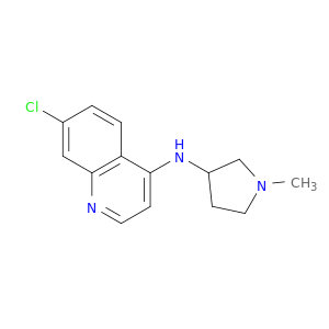 4-Quinolinamine, 7-chloro-N-(1-methyl-3-pyrrolidinyl)-