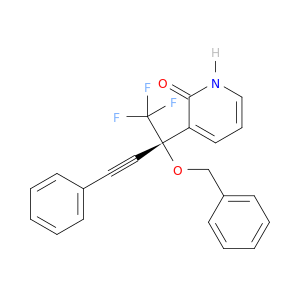 3-[(2s)-2-(benzyloxy)-1,1,1-trifluoro-4-phenylbut-3-yn-2-yl]pyridin-2(1h)-one