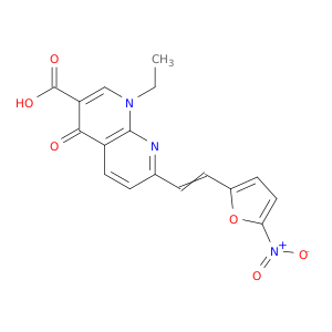 1,8-Naphthyridine-3-carboxylicacid, 1-ethyl-1,4-dihydro-7-[2-(5-nitro-2-furanyl)ethenyl]-4-oxo-