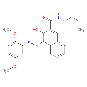 2-Naphthalenecarboxamide, N-butyl-4-[2-(2,5-dimethoxyphenyl)diazenyl]-3-hydroxy-