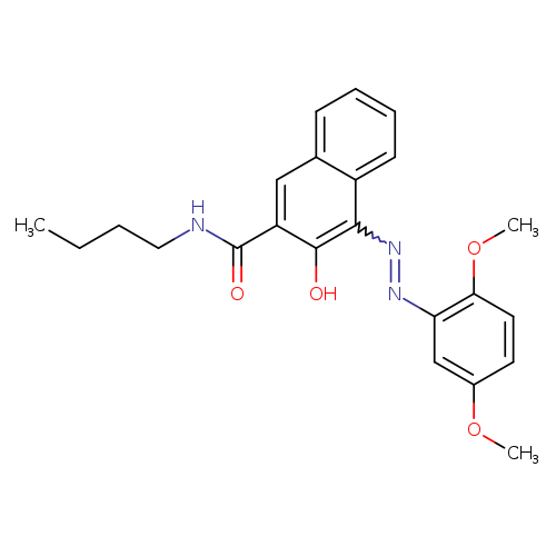 2-Naphthalenecarboxamide, N-butyl-4-[2-(2,5-dimethoxyphenyl)diazenyl]-3-hydroxy-