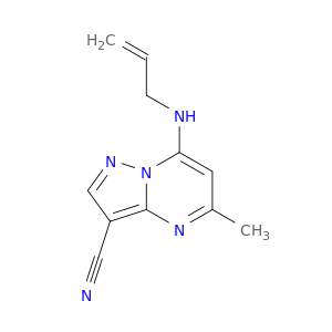 Pyrazolo[1,5-a]pyrimidine-3-carbonitrile, 5-methyl-7-(2-propenylamino)-
