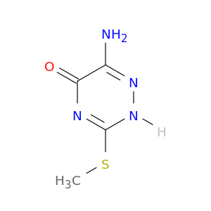 1,2,4-Triazin-5(2H)-one, 6-amino-3-(methylthio)-
